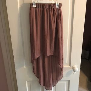 High-low skirt
